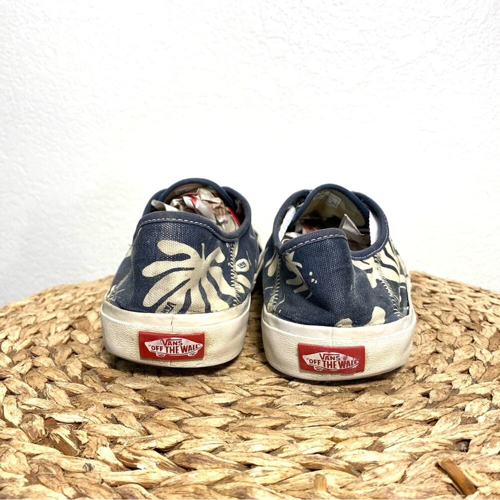 Vans Canvas Palm Leaf Blue Leaf View 4